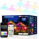 Permanent Outdoor Lights -Smart Eave Lights for House150ft with 108 LED,RGB+IC IP67 Waterproof Eternity Lighting for Daily Decor, Work with Remote, APP, Alexa, Google Assistant