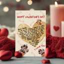 Supoeguk Lovely Valentine's Day Card Gift for Dog Dad, Funny Dog Dad Valentines Gift Ideas, Happy Valentine's Day Card from Dogs