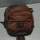 Vintage PU Leather Sling Backpack for Men, Crossbody Bag, Adjustable Shoulder Strap (Light Brown)