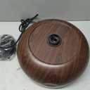 ELYONA Modern Pendant Light Walnut Wooden Pattern Dome Pendant Light Fixture Matte Black Metal Gold Inner Finish Adjustable Hanging Lighting for Kitchen Island Dining Room Office Hallway Foyer Bedroom, Medium