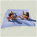 Giant Huge Thin Boho Throw Blanket Turkish Beach Blanket Towel Jumbo Extra Large XL XXL Big Oversized Outdoor Picnic Accessories Travel Essentials for Family Camping Gears Must Haves Yard Mat Navy