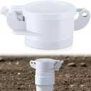 4" White Sewer Cap for RV Sites/Campgrounds Odorless Male Sewer Cap Easily Threads into Standard Threaded PVC Collar Exterior Accessories for Trailers, Campers, and Motorhomes