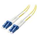 Cable Matters Plenum Rated Duplex OS2 Single Mode Fiber Optic Patch Cable - 1m / 3.3ft, LC to LC UPC 9/125 OFNP OS2 Fiber Optic Cable