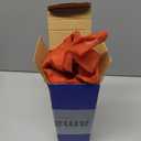 MIULEE Sheer Window Scarf Valance Extra Long Topper Terracotta Elegant Swag Curtains Luxury Draping Fabric for Wedding Arch Party Ceremony Canopy Bed Fall Decor, 54'' x 216'' One Panel, Burnt Orange