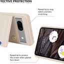 iCoverCase Compatible with Google Pixel 7a Case with Card Holder, Wallet Phone Case for Women Men [RFID Blocking] PU Leather Protective Wallet Case for Pixel 7a (Beige)
