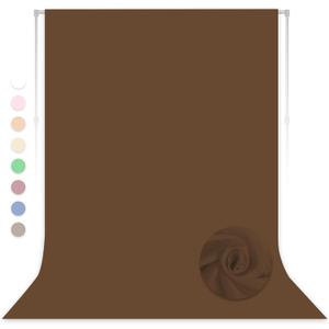 Dark Brown Backdrop for Photoshoot, Professional Photo Backdrop Background Curtain for Product Photography, Portraits, Wedding, Party, Live Streaming Video Recording 10X10 FT (Background Only)