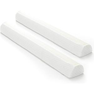 Shinnwa Bed Bumpers for Toddlers (2-Pack) Memory Foam Rail & Adults, Safety Guard Queen, King, Full Bed, Sleep Long Pillow Pads with Non-Slip Bottom Machine Washable Cover