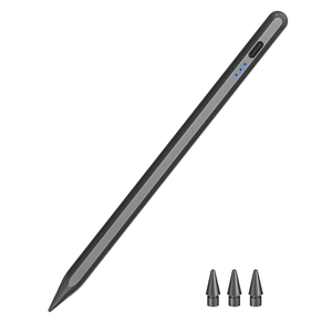 Pen for iPad 2018-2025, HATOKU 15 Mins Fast Charging Pencil 1st Gen with Tilt & Palm Rejection Compatible with iPad Air 3/4/5/M2/M3, iPad mini 5/6, iPad 6/7/8/9/10/11, iPad Pro 11"/12.9"/M4 (Black)