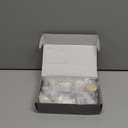 Amerdeco 10 Pack Brushed Brass Cabinet Knobs Single Hole Cabinet Pulls Round Kitchen Cabinet Knobs Drawer Knobs Dresser Knobs and Pulls for Bathroom Cabinets ZH0051