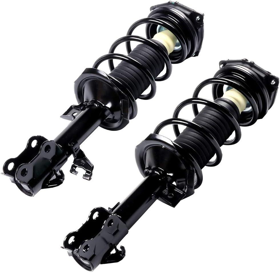 ECCPP Complete Struts Front Pair Strut Coil Spring Assembly Shock Absorber for Nissan Versa 2007 2008 2009 2010 2011 2012 for Nissan Versa Set of 2