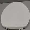 KOHLER K-26801-0 Impro ReadyLatch Quiet Close Elongated Toilet Seat, White Toilet Seat, Grip-Tight Bumpers, New Home Essentials, Slam Prevention
