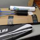 HIRALIY Badminton Rackets Set for Backyards, Badminton Set, Includ 4 Rackets, 12 Birdies, 1 Carrying Bag, 4 Grip Tapes, Outdoor Game for Adult Family Beginner