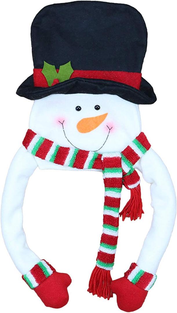 Christmas Tree Santa Snowman Elk Top for (White)