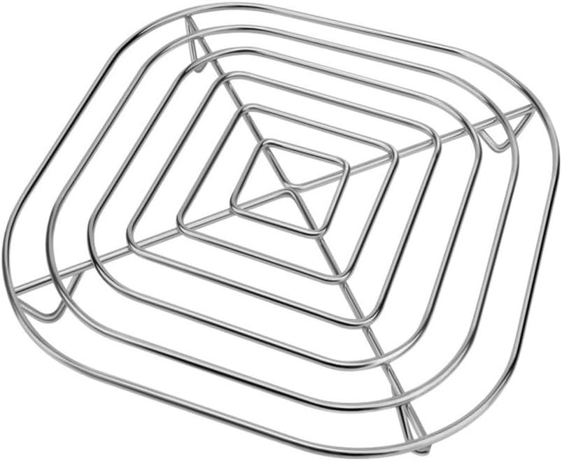 for Replacement Basket Rack Crispi Air Fryer FN101 20 x 20 x 2 cm Food-Grade 304 for Stainless Steel, Dishwasher Safe, Silver, 2Pack
