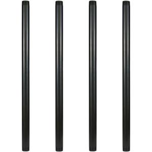 GeilSpace 1" × 28" Pre-Cut Black Metal Pipe, Industrial Steel Fits Standard One Inch Black Threaded Pipes and Fittings - Vintage DIY Industrial Shelving (1" × 28")