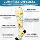 6 Pack Copper Compression Socks for Women and Men Circulation-Best Support for Medical,Running,Nursing,Athletic, D-assorted11-flowers, Small-Medium