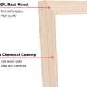 KINLINK 11x14 Picture Frame White Oak, Solid Light Wood Frames with Acrylic Plexiglass for Pictures 5x7/8x10 with Mat or 11x14 without Mat, Tabletop and Wall Display, Set of 4