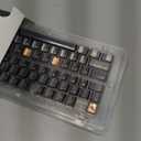 dagaladoo PBT Keycaps with Metal Paint & Poker Theme,112-Key Black/Gold/Red Custom Keycap Set dye Sublimation, Cherry Profile Key caps for 61/64/66/68/75/84/87 MX Switches Mechanical Keyboards