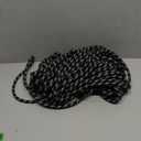 Long Dog Leash 100 FT: Heavy Duty Rope Leashes for Dogs Training with Swivel Lockable Hook Reflective Threads Bungee and Padded Handle - Dog Lead for Large Small Medium Dogs Outside Walking Hiking (Black)