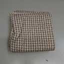 FUTEI Pack of 2 Houndstooth Throw Pillow Covers 20x20 Inch Soft Chenille Gingham Textured Farmhouse Decorative Cushion Case Modern Home Decor for Couch Bedroom Living Room, Coffee