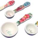Pioneer Woman Vintage Floral Ceramic Measuring Spoons