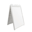 24 x 36 Inch A-Frame Sidewalk Curb Sign, Outdoor Portable Double Sided Display Folding Stand for Advertising with Quick Change System (Black)