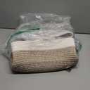 COMFY-HOMI Cotton Rope Woven Basket with Handles for Shelves,Toys,Book, Cloth Storage Baskets for Organizing-17" x 13" x 7.5" Toy Decorative Organizer for Living Room, Bathroom white/3 brown