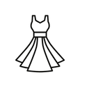 Elegant Red Woman's Dress, Velvet, Size 8