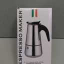 kkhouse Stainless Steel Coffee Pot Mocha Espresso Latte Percolator Stove Coffee Maker Pot Percolator Drink Tool Cafetiere Latte Stovetop (300ml)