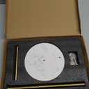 Brushed Gold Paper Towel Holder,Stainless Steel Paper Towel Holder for Kitchen Roll Organize, Standard or Jumbo-Sized Roll Paper, Countertop Roll Dispenser with Marble Base