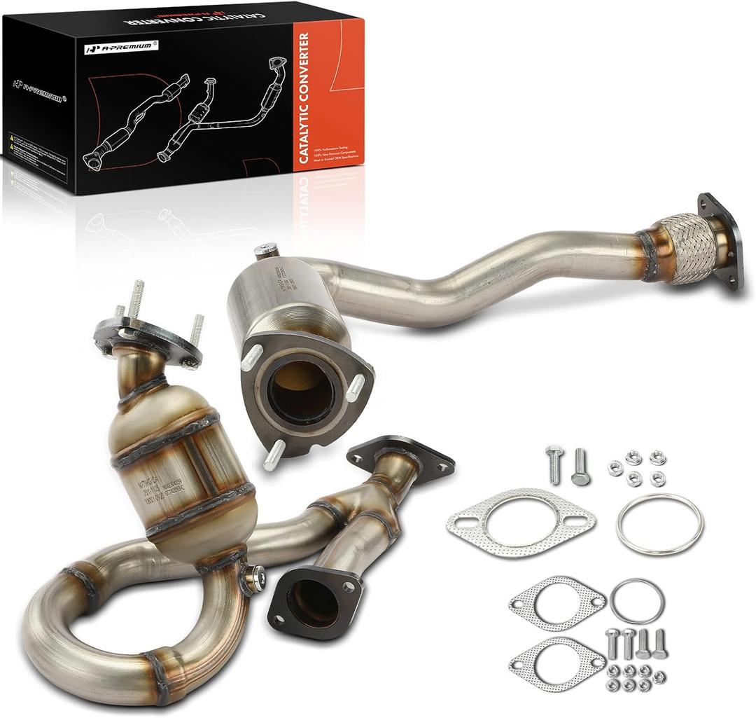A-Premium Front 2-PC Catalytic Converter Kit Direct-Fit Compatible with Chevrolet Malibu 2008-2012 & Pontiac G6 2007-2009 & Saturn Aura 2007-2009, 3.6L, EPA Compliant