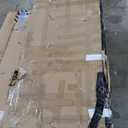 YITAHOME Outdoor Storage Box with Cushion, 120 Gallon Waterproof Deck Box for Garden Tools, Patio Cushions, and Pool Accessories, Lockable, Easy Assembly, Versatile Bench or Table (Light Brown)