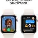 Apple Watch SE (2nd Gen) [GPS + Cellular 40mm] Smartwatch with Starlight Aluminum Case with Starlight Sport Band S/M. Fitness and Sleep Trackers, Crash Detection, Heart Rate Monitor, Retina Display