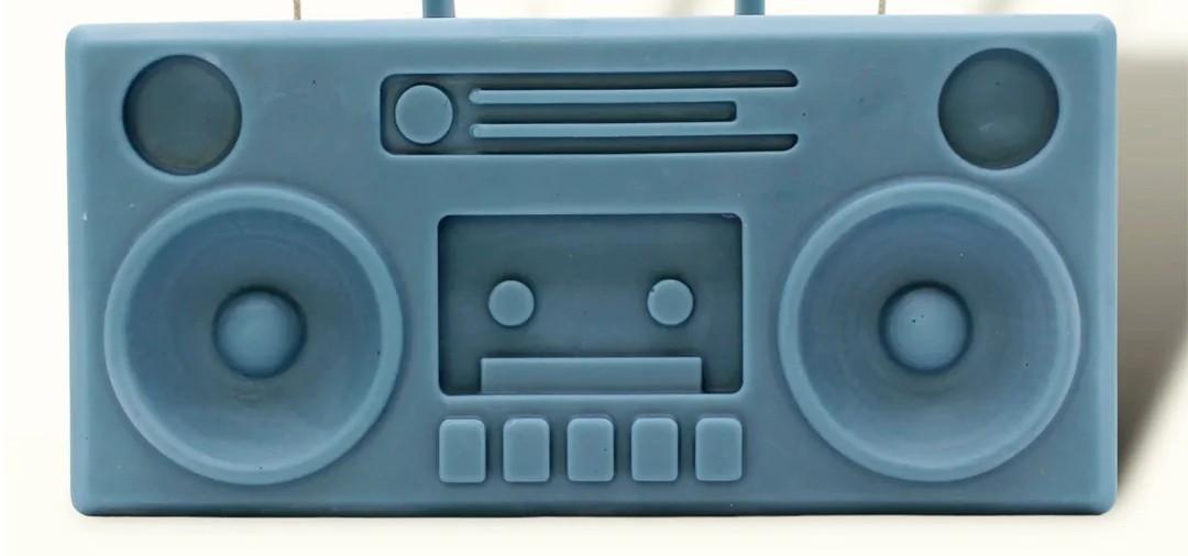 Boom Box Candles 4 pcs, Blue