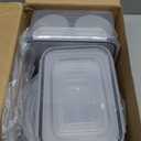 40 PCS Food Storage Containers with Lids Airtight (20 Lids &20 Containers) - Leakproof Meal-Prep Containers for Kitchen Storage Reusable Plastic Microwave/Dishwasher Safe with Labels & Pen