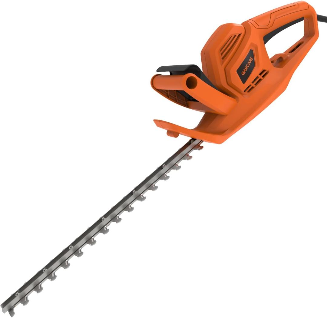 GARCARE Power Corded Hedge Trimmer Electric 20" Blade 0.8" Cutting Capacity