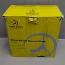 ProBody Pilates Yoga Ball Chair, Exercise Ball Chair with Base or Stand for Home Office Desk Sitting or Workout, 65cm Antiburst Balance & Stability Ball Seat, Large Gym Ball for Back, Abs (Blue with Bands)