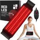 Red Light Therapy for Body:5 Light Levels Infrared Light Heat Therapy Belt Wrap for Back/Waist 660nm & 850nm Led Beads Red Light Therapy Device with Timer