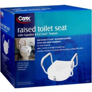 Carex Raised Toilet Seat B304-00 1 Each (Pack of 1)