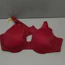 Vanity Fair Women's Full Figure Beauty Back Smoothing Bra, 4 Way Stretch Fabric, Lightly Lined Cups up to H, Size 40b, Legacy Red 