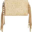 Montana West Western Purse for Women Crossbody Bag Wristlet Clutch Purse (A3 Brown)