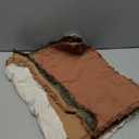 MIULEE Decorative Couch Pillow Covers Neutral Linen Fringe Throw Pillows Set of 4 Soft Rustic Cushions Boho Farmhouse Pillowcases for Bed Sofa Living Room Home Decor 20x20 Inch Beige/Brown/Green