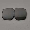 Left Driver + Right Passenger Side Mirror Glass Replacement for 2012-2013 Honda Civic Rear View Side Heated Mirror Replace 76253TR3A01 76203TR3A01