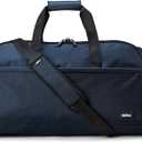 Halfday Convertible 2-in-1 Premium Garment Duffel Weekender Bag 45L: Wrinkle-Free Travel (Hanging Suit Compartment, Shoe Pockets, Trolley Sleeve), Balistic Nylon Carry-on, Pacific