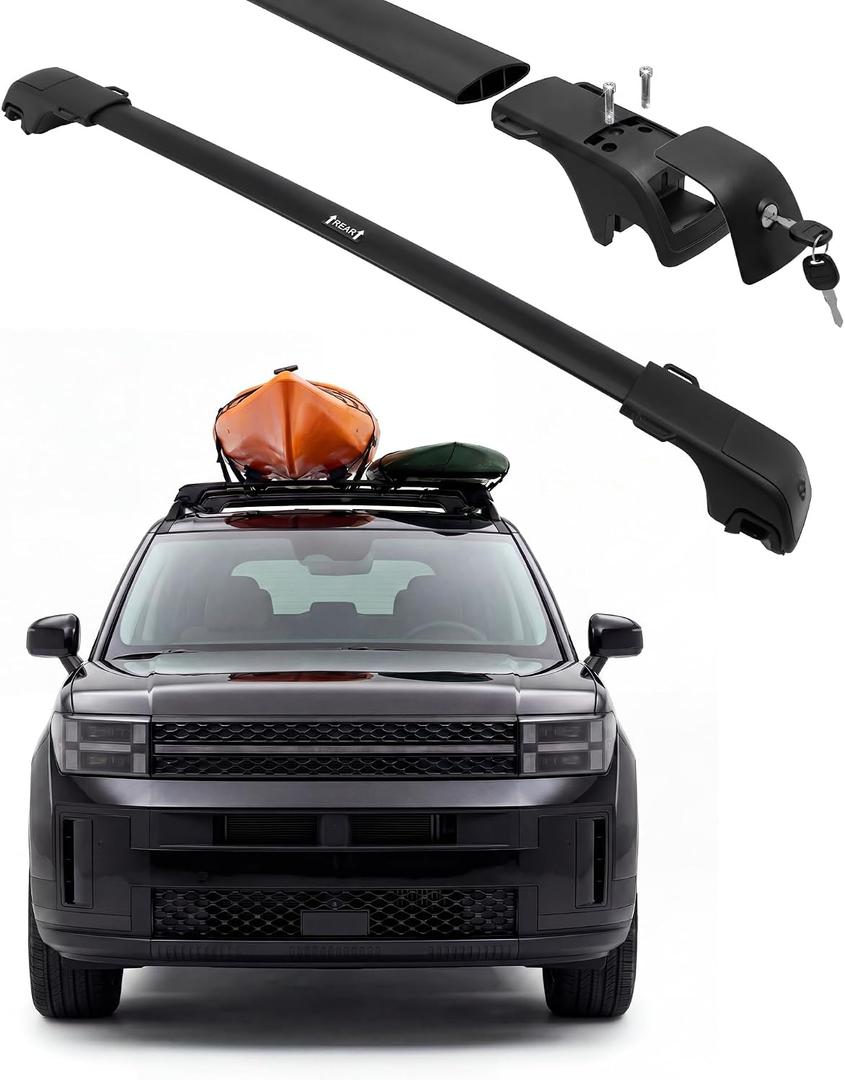 330LBS Roof Rack Cross Bars Fit for 2024-2026 Hyundai Santa Fe & Santa Fe Hybrid SEL XRT Limited Calligraphy, Rooftop Luggage Baggage Cargo Carrier Crossbars Accessories, with Tie-Down Rings