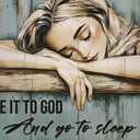 WUSARPLY Inspirational Girl Diamond Painting Kits for Adults, Sleep Girl Diamond Art Kits Full Drill Diamond Dots Paint with Diamonds Gem Arts and Crafts for Beginner Home Wall Decor