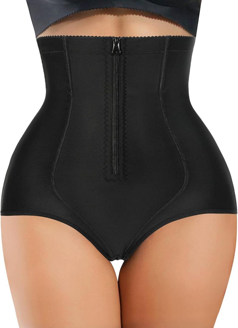 YERKOAD Women Tummy Control Panties Shapewear Bodysuit Butt lifter Shorts Hi- Waist Trainer Body Shaper Underwear Slim Corset (Large, Black)