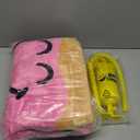 Good Banana Donut Floor Floatie, Kids Round Floor Pillow Seating, Soft Comfortable Cushion, Inflatable Seat, Fun & Colorful Decor for Bedroom, Playroom, Reading Nook, Living Room, & Dorm Room, Multi