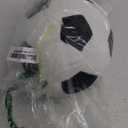 Fluffy Stuffed Toy Soccer Ball Plush Pillow Soft Durable Stuff Soccerball Gift for Kids Boy Baby (Black -White,7.8inch/20cm)