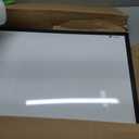 VIZ-PRO Magnetic Whiteboard/Dry Erase Board with Black Aluminium Frame, 24 X 18 Inches, Includes 1 Eraser & 2 Markers & 4 Magnets